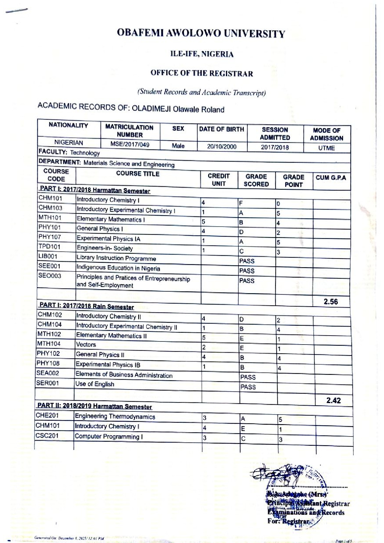 Document Page 1